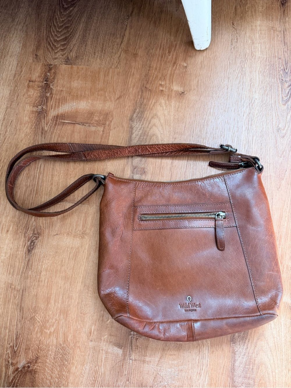 Wild West Los Angeles Brown Leather Crossbody Bag western boho festival